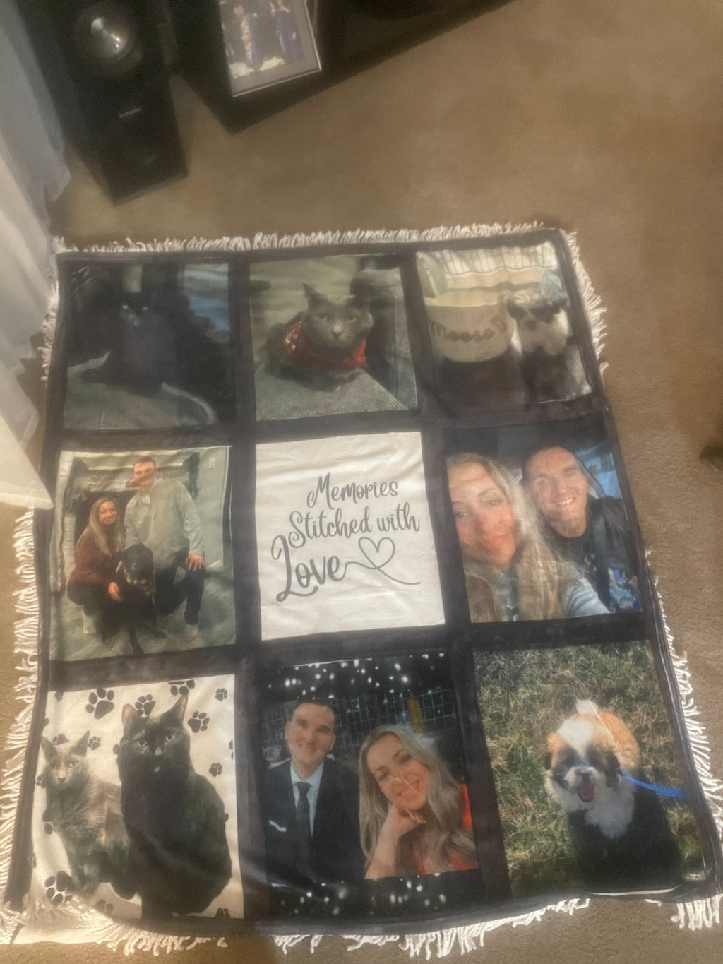 Custom Photo Quilt Blanket – Personalized Picture Keepsake