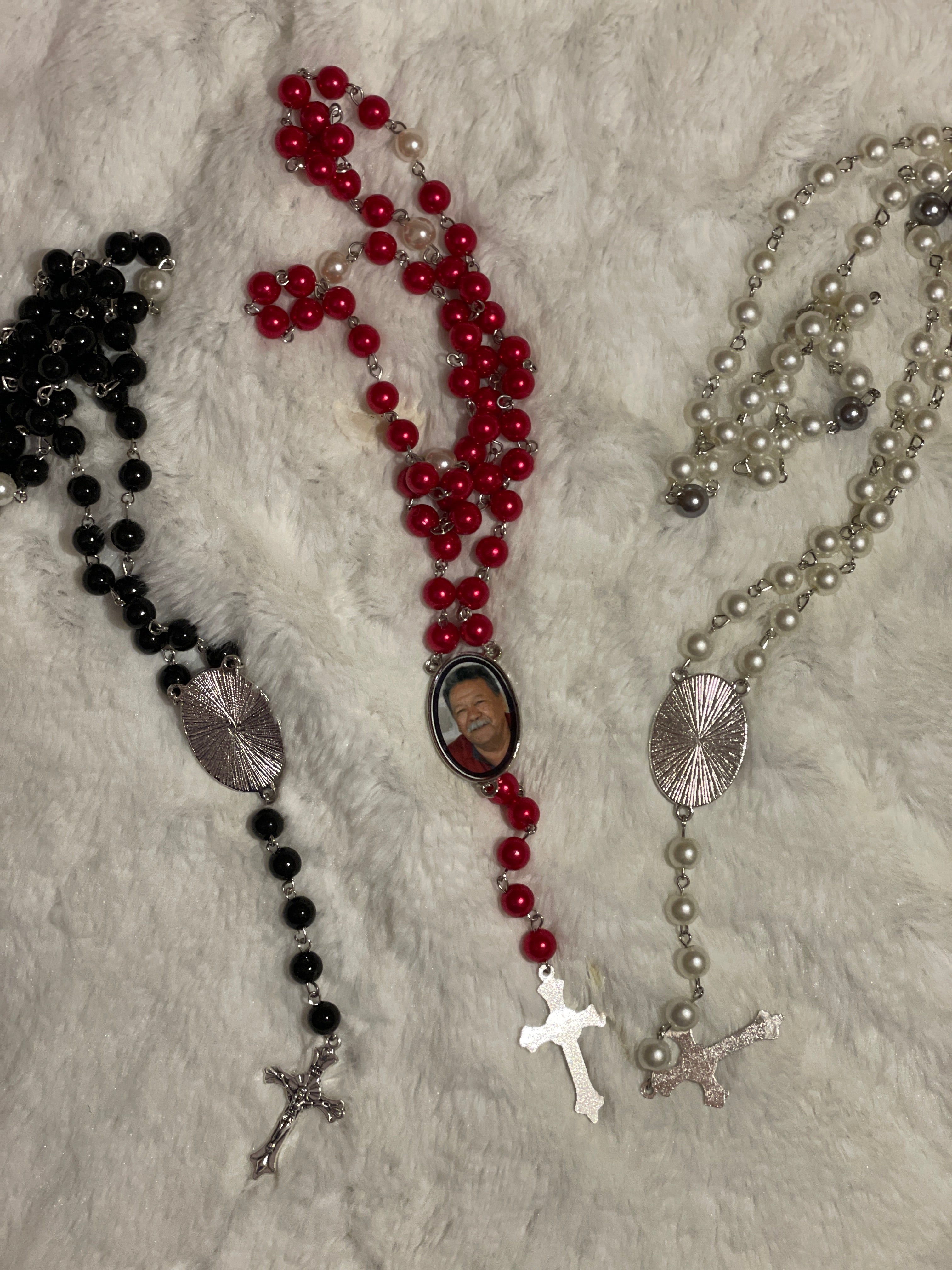 Custom Photo Rosary – Personalized Memorial Beads